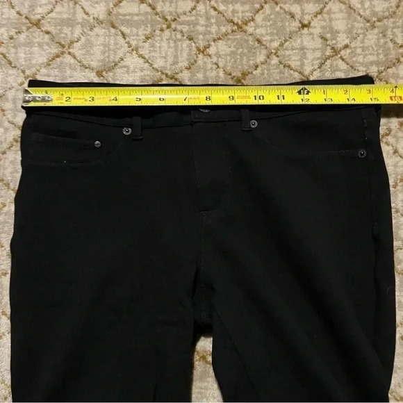 Eddie Bauer Womens Size 6 Black Skinny Jeans Rayon Nylon Spandex Zip Up - Picture 8 of 10
